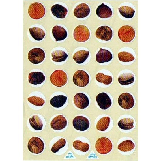 Nuts and Dried Fruit Stickers 1" (10 Sheets)