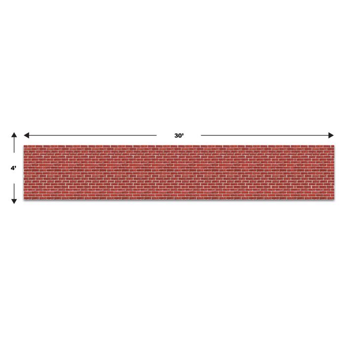 Brick Wall Backdrop 4' x 30'  1/Pkg