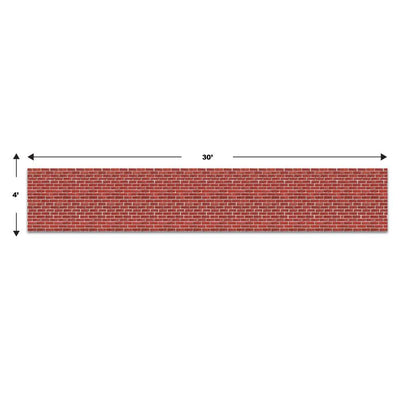 Brick Wall Backdrop 4' x 30'  1/Pkg