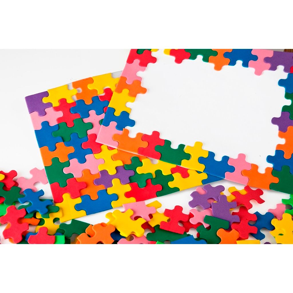 Foam Puzzle Pieces 1" x 1 1/4" (Discontinued)