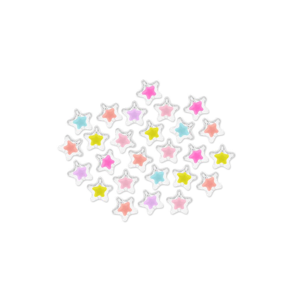 Fashion Acrylic Multi Starburst Beads (Closeout)