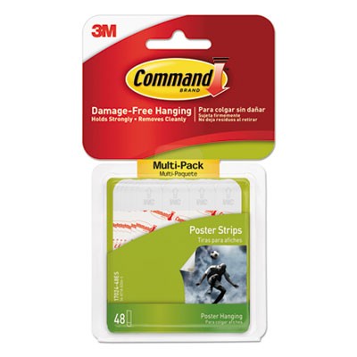 Command Mounting Strips 5/8" x 1 3/4" 48 Strips/Pack