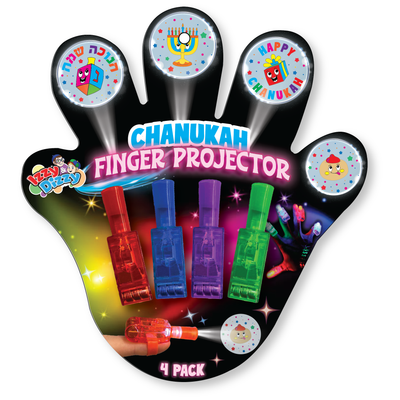 Chanukah Finger Light Projector 4/pk