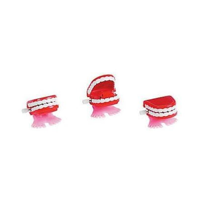 Mini Wind-Up Chattering Teeth 12/pk