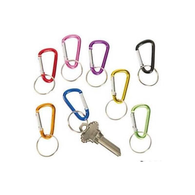 Mini Clip Carabiner Keychains 1" 48/pk