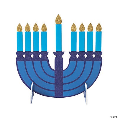 Menorah foam centerpiece 11" x 11" 1pc (disconinued)