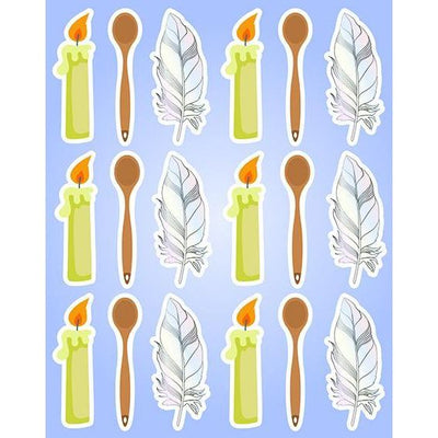 Bedikas Chometz Stickers 1 3/4" 6/pk