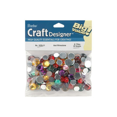 Rhinestone Assorted Color 22 Grams (Closeout)