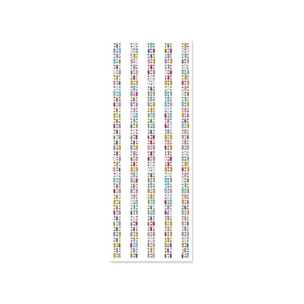 Adhesive Rhinestone Medley 5 Strips (Closeout)