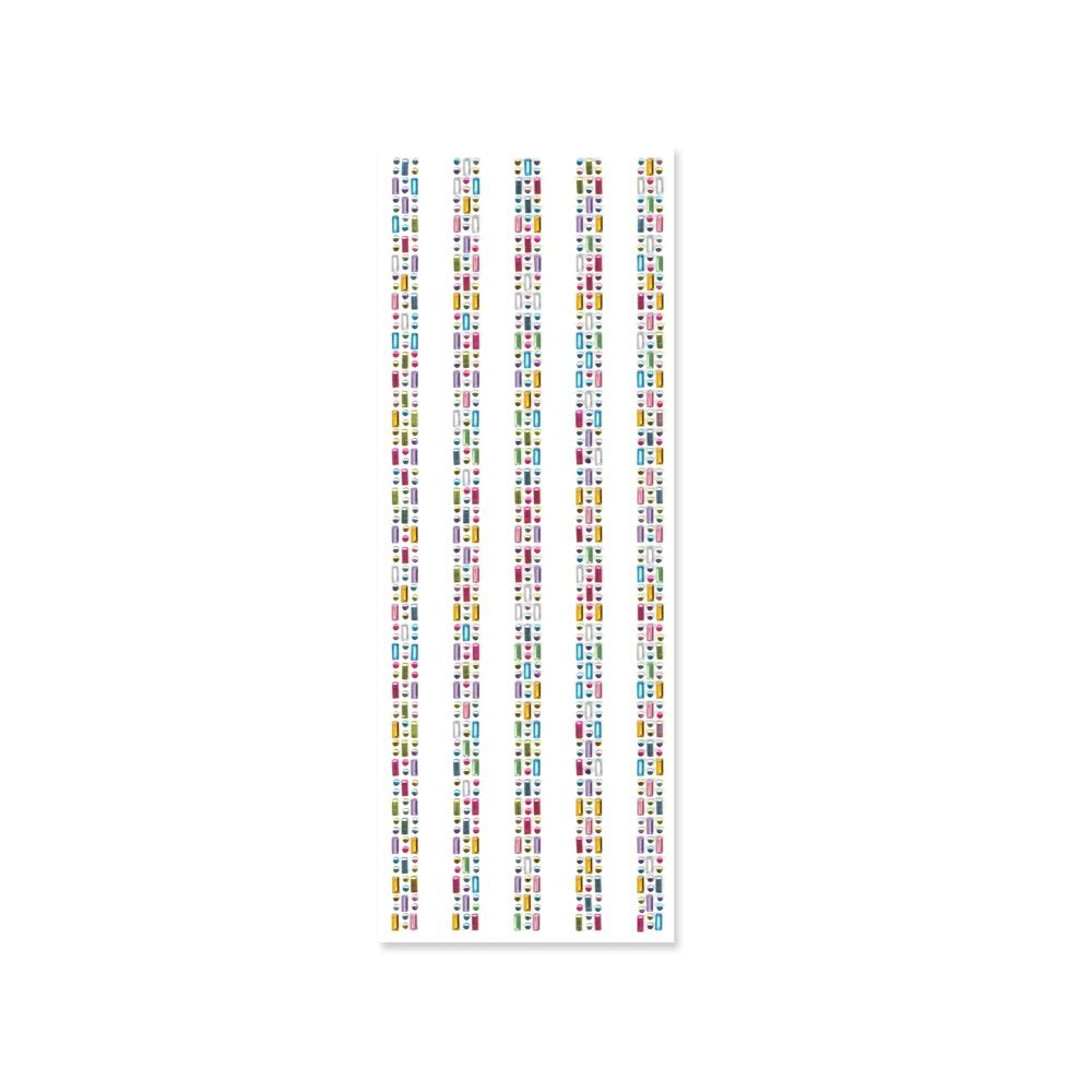 Adhesive Rhinestone Medley 5 Strips (Closeout)