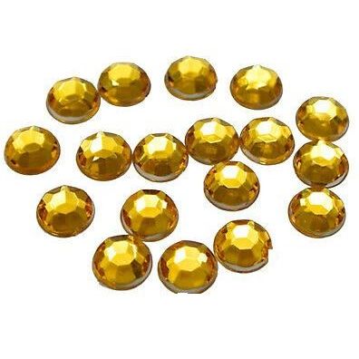 Rhinestones Gold 1/2" 250/pk (Closeout)
