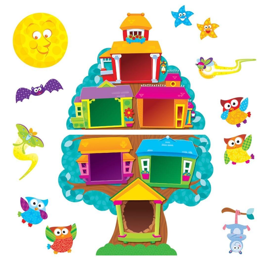 Owl-Stars! Tree House Bulletin Board Set  (Discontinued)