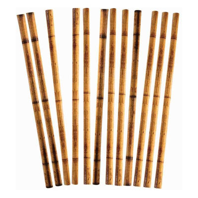 Bamboo Printed Straws 24/Pk