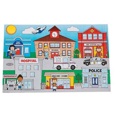 Paper Giant Community Helpers Sticker Scenes 12 sets 17" x 11"