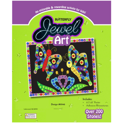 Butterfly Jewel Art, 6.5"x8"