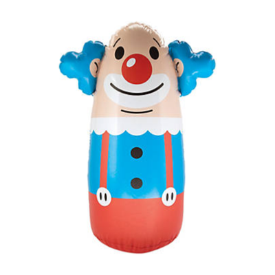 Inflatable Clown Punching Bag  26" x 3 ft.