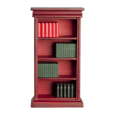 Bookshelf & Books, Mahogany