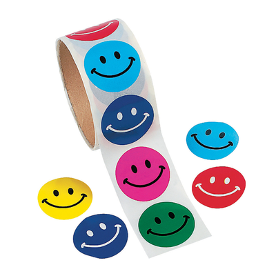 smile Stickers Large Roll