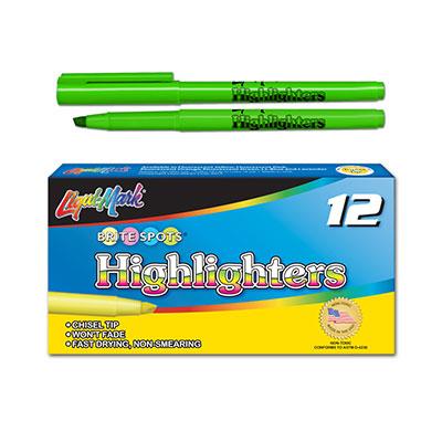 Pocket Style Fluorescent Highlighter 12/pk