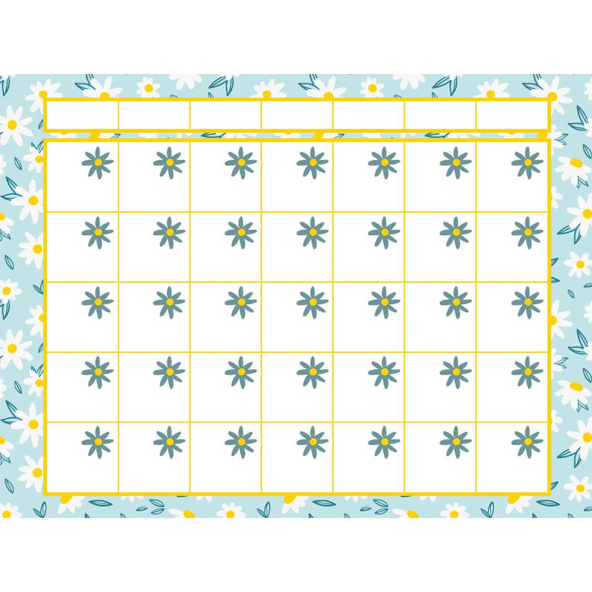 Sunflower Calendar 24x18