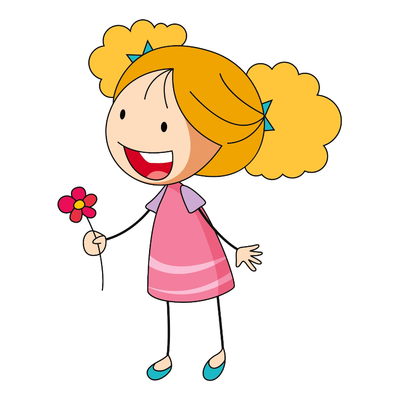Girl flower mascot Centerpiece 24x28