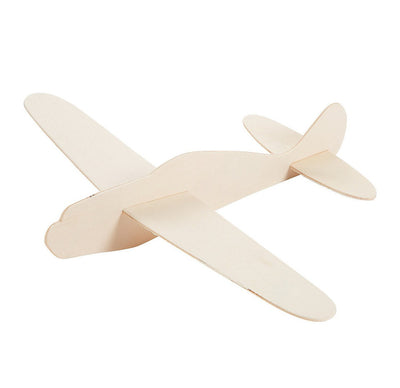 DIY Unfinished Wood Airplane Kits 14" x 12 1/2" - 12 Pc.