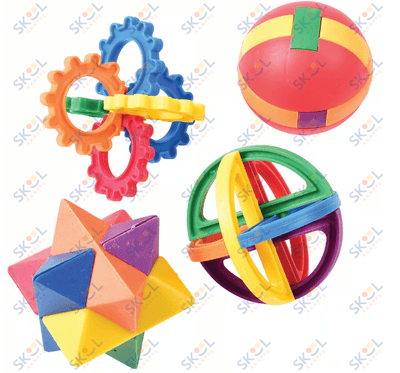 Plastic Puzzle Balls 12/pk