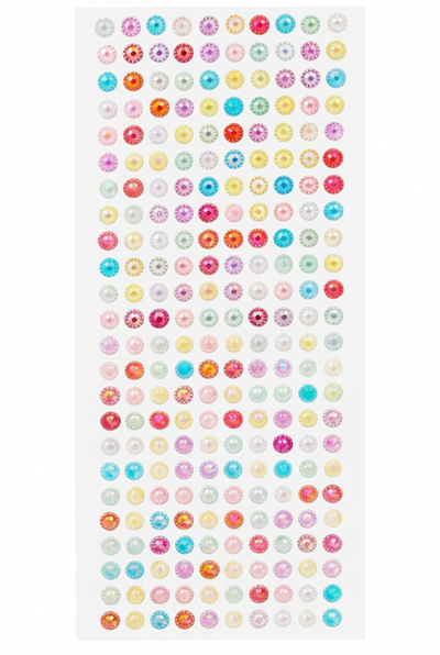Adhesive Rhinestone Bubble Multi-color 8mm 240/pk