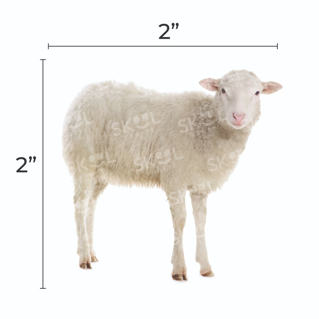 Sheep Cutout 2" 20/pk