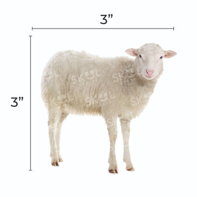 Sheep Cutout 3" x 3" 20/pk