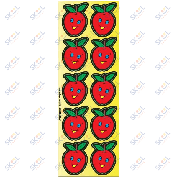 Large Smile Apples Stickers