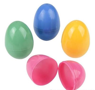 Hinged Plastic Easter Eggs 3.25" 100/pc