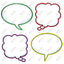 Speech Balloons Durable & Reusable Paper 6" 36/pk