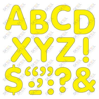 Yellow 2" Letters & Marks Ahesive Letters (discontinued)