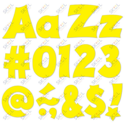 Yellow 4-Inch Friendly Uppercase/Lowercase Combo Pack (English) Ready Letters