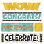 Celebration Signs Mini Bulletin Board Set 25 1/2" 9/pk