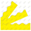 Solid Color Scalloped Borders (Yellow)