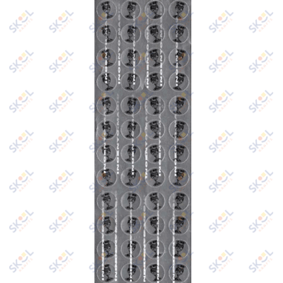 Silver Becher Dot Stickers .5" (25 Sheets)