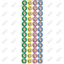 Stickers Birchas Hamazon 1/2"
