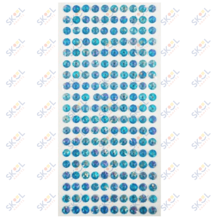 Adhesive Rhinestone Blue 7mm 240/pk