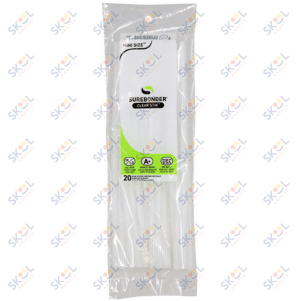 Mini Size 10" Clear Hot Glue Stick -20 Pack