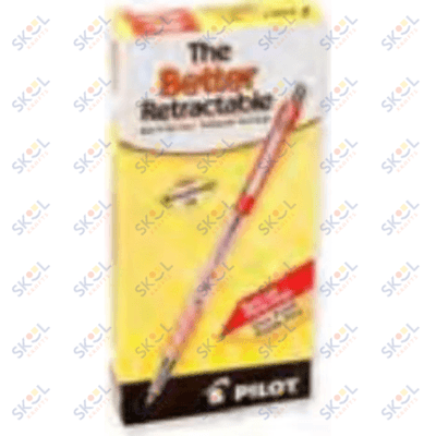 Pilot Better Retractable Fine Pen Red 12/pk