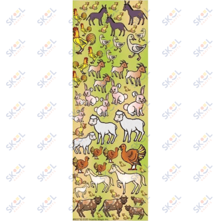 Farm Animal Die Cut Stickers