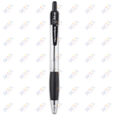 Retractable Ballpoint Pen Black 5/pk