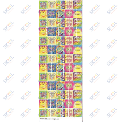 Yiddish Incentive Square Stickers (6 Sheets)