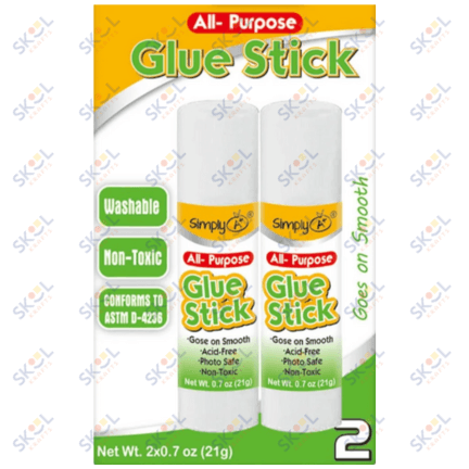 Glue Stick All Purpose .77 2/pk