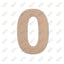 6" Wood Numbers