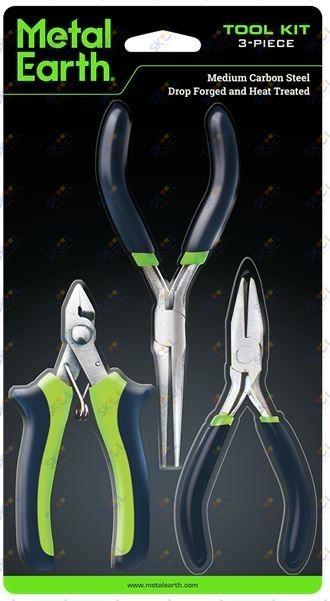 Metal 3D Puzzle, 3-Piece Tool Kit Clippers, Flat Nose Pliers, Needle Nose