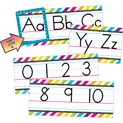 Bright Alphabet Line Bulletin Board Set