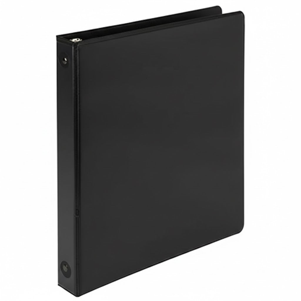 Non-view Binder (1 1/2", White, Round Rings)